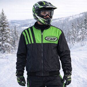 Vintage ArcticWear Arctic Cat Mens M L VaporBlast Zipout Snowmobile Liner Jacket